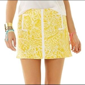 Lilly Pulitzer yellow skort